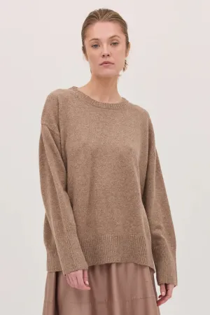 The Classic Crew Jumper Sepia