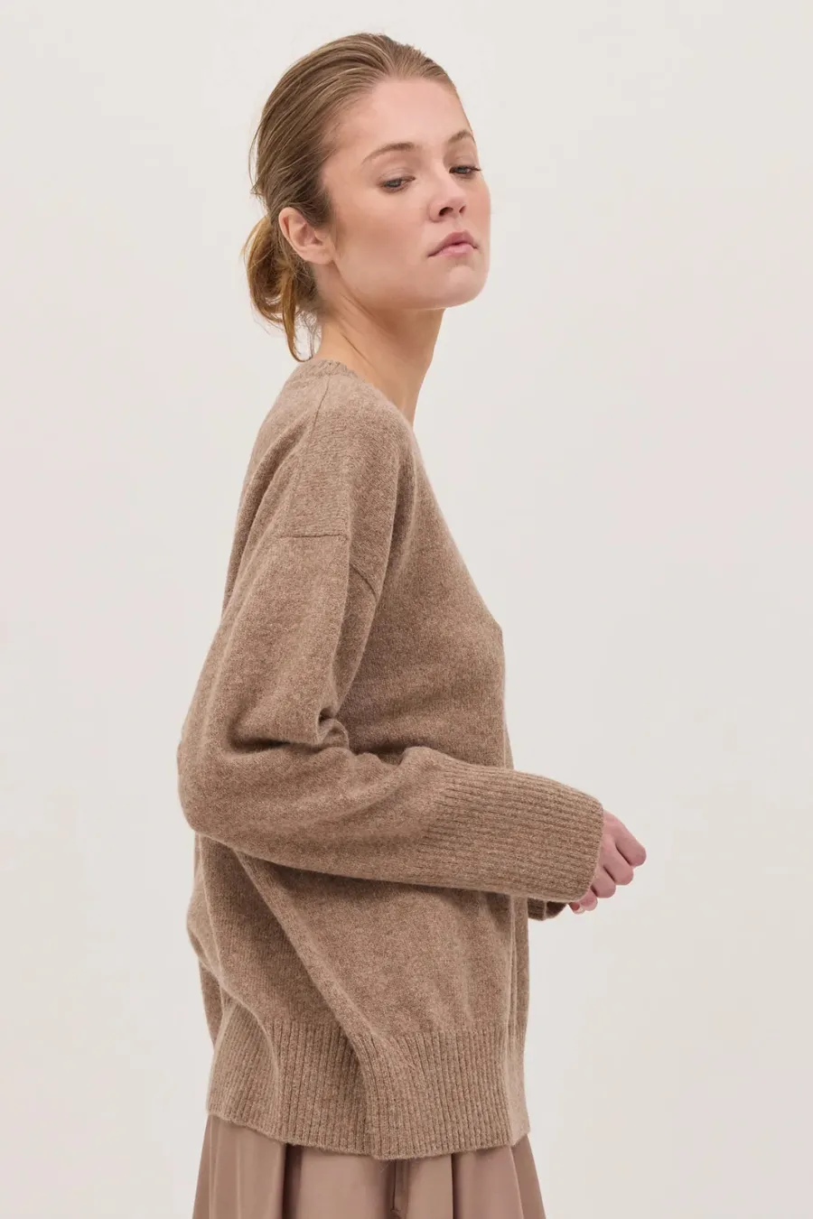 The Classic Crew Jumper Sepia