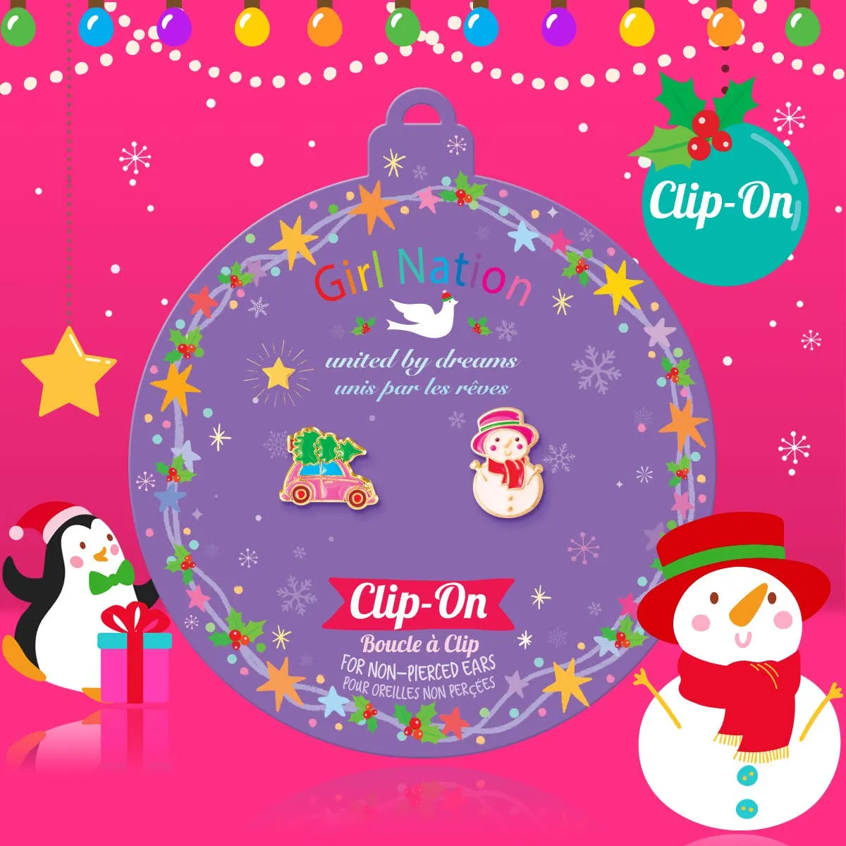 The Perfect Pair Clip Ons - Holiday Delight