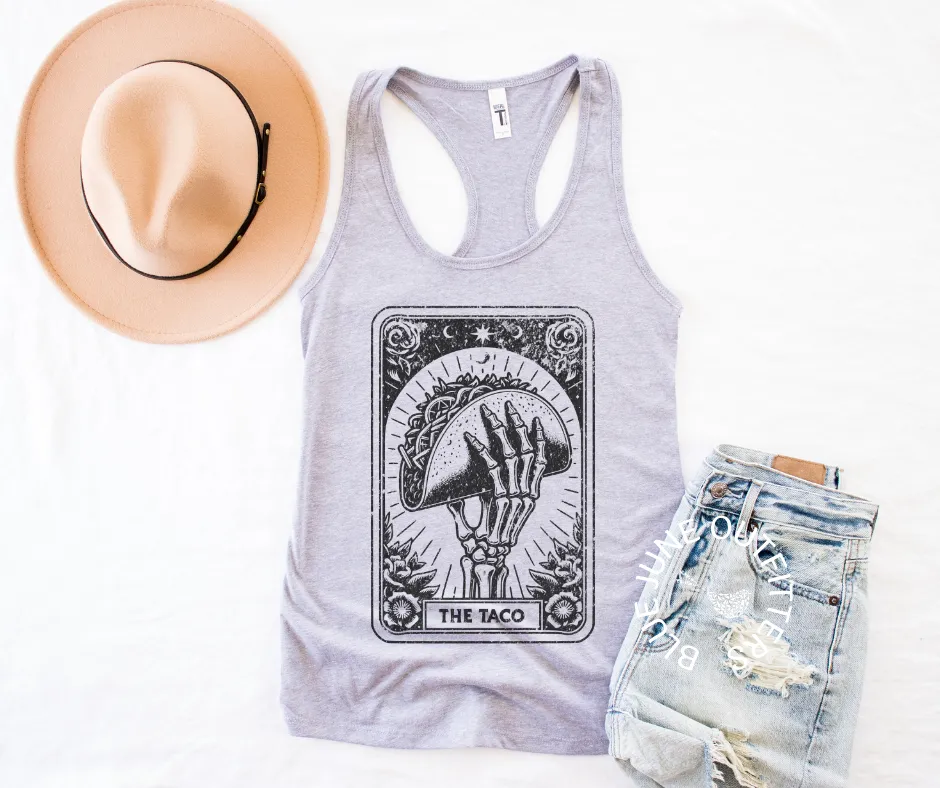 The Taco Tarot | Women's Witchy Racerback Tank Top