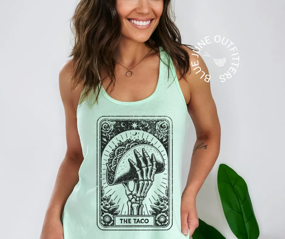 The Taco Tarot | Women's Witchy Racerback Tank Top