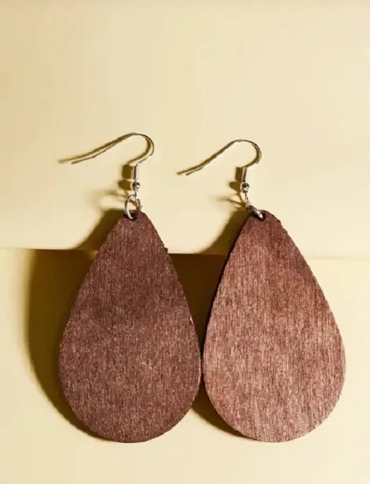 Tiger Stripe Teardrop Earrings