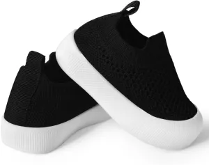 Toddler Shoes Baby Girl Boy Soft Breathable Mesh Wide Toe Box Lightweight Non-Slip Slip On First Walking Shoes