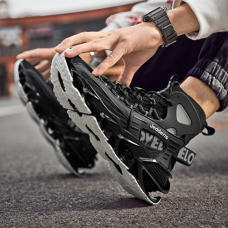 Trendy Men's Shoes Blade Sneakers Men's Basketball High Top Shoes