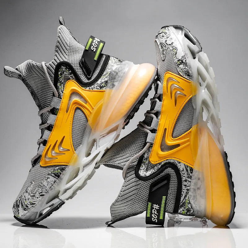 Trendy Men's Shoes Blade Sneakers Men's Basketball High Top Shoes