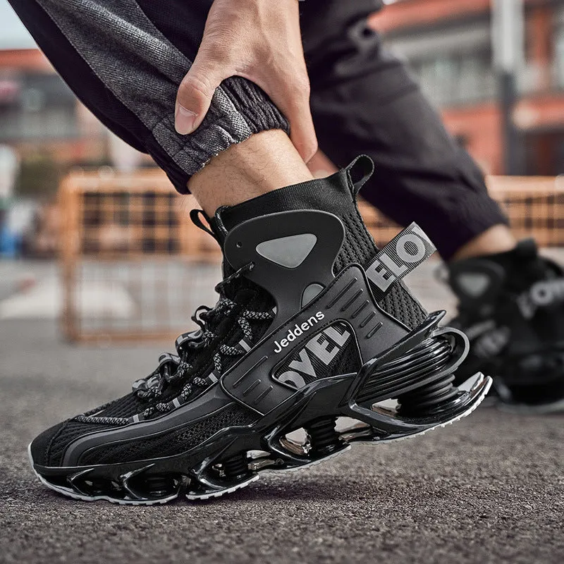 Trendy Men's Shoes Blade Sneakers Men's Basketball High Top Shoes