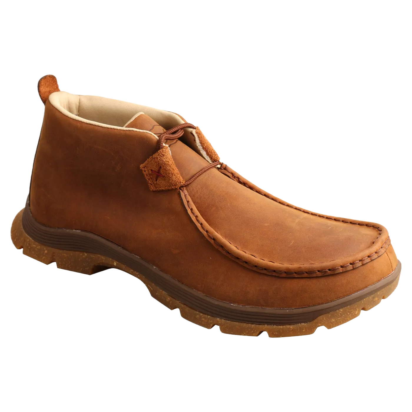Twisted X Men's Chukka Oblique Toe Oiled Saddle Leather Shoes MFS0003