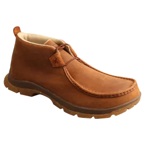Twisted X Men's Chukka Oblique Toe Oiled Saddle Leather Shoes MFS0003