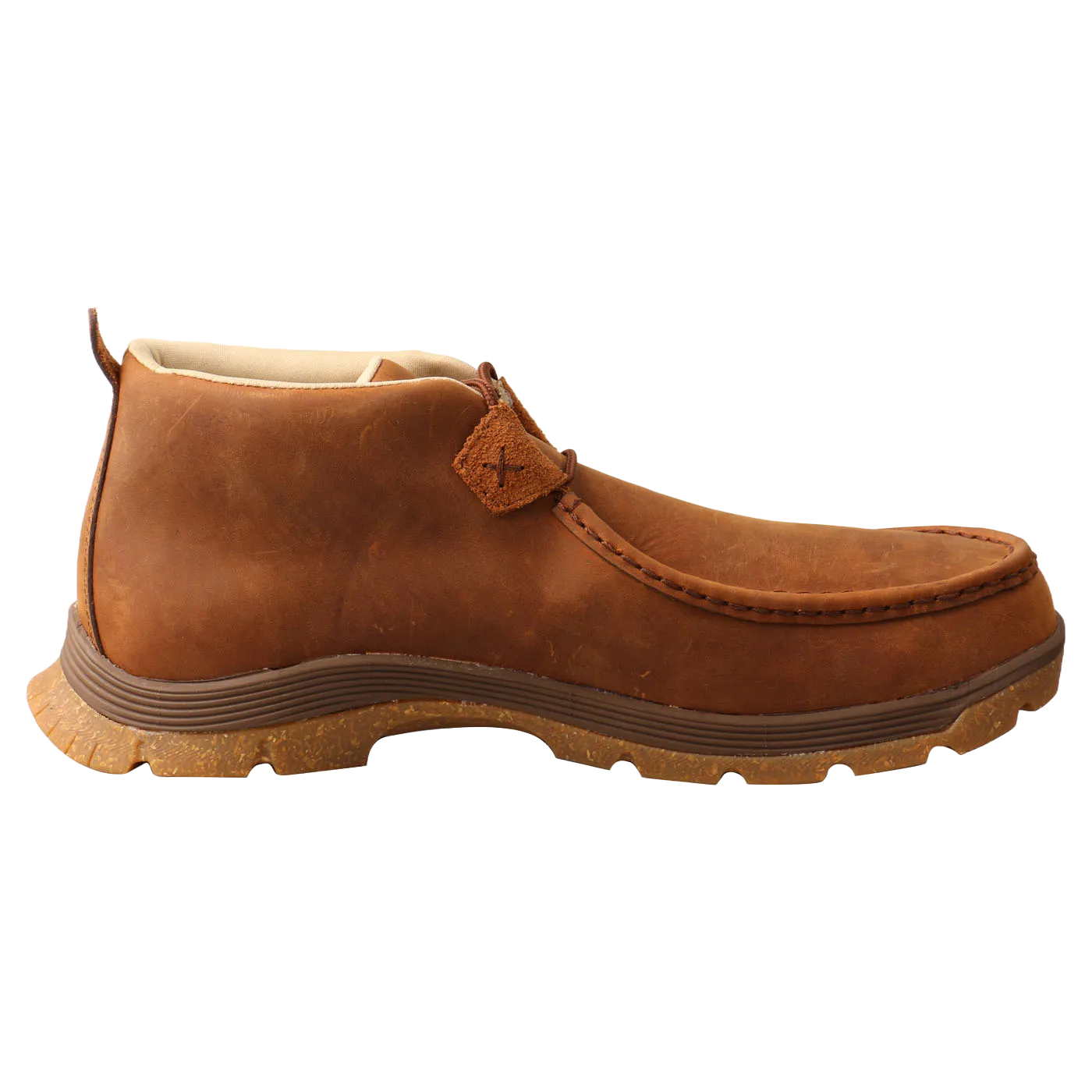 Twisted X Men's Chukka Oblique Toe Oiled Saddle Leather Shoes MFS0003