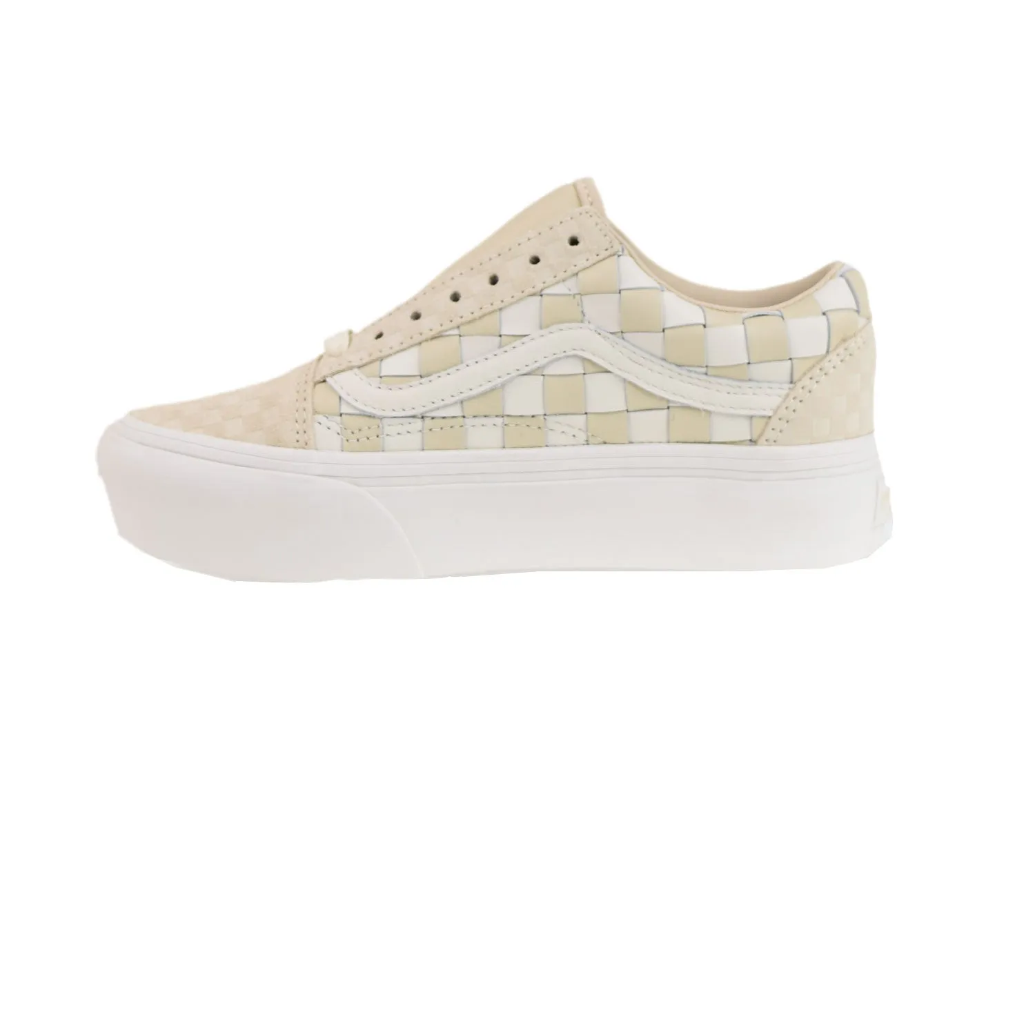 Vans Woven Old Skool Platform Men's Shoes Light Brown