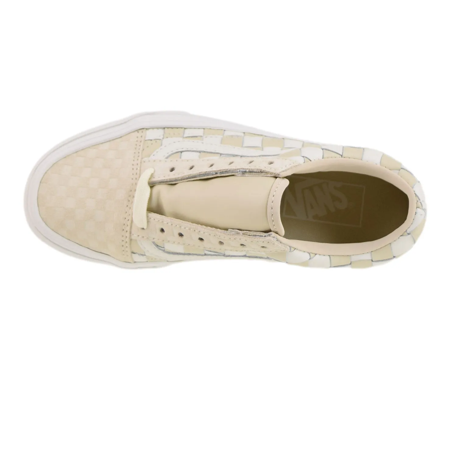 Vans Woven Old Skool Platform Men's Shoes Light Brown