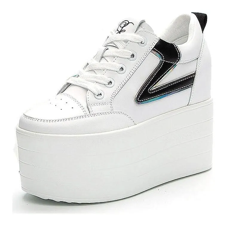Wedge Heel Sneakers for Women – Stylish 12cm Lift with Premium Comfort