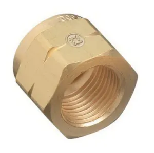 Western Brass Nut: .830"-14 NGO, LH Female, Hydrogen, NG CGA-350 - 82