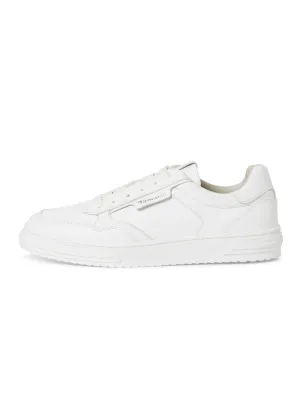 White leather trainers