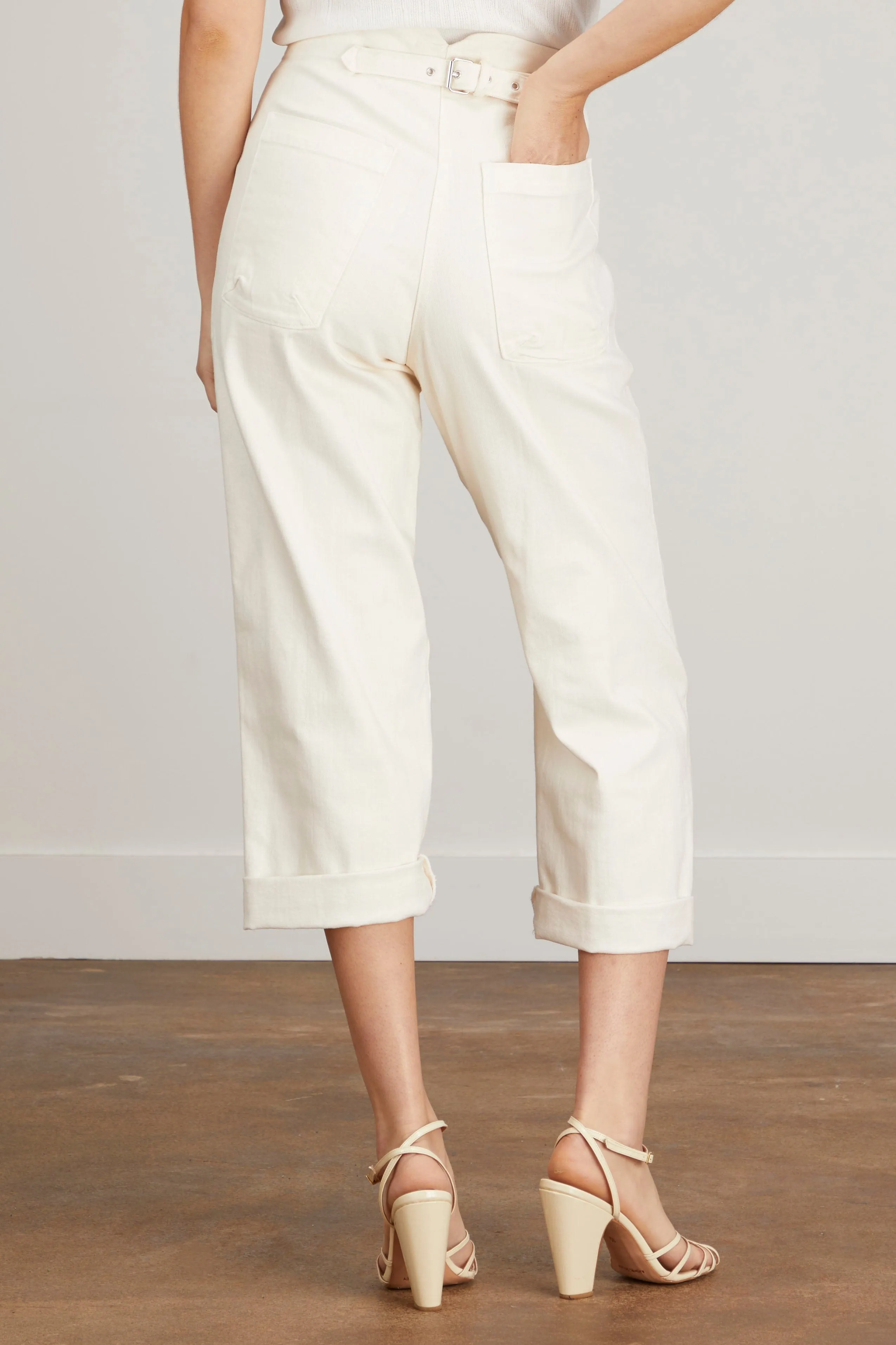 Wilkes Pant in Dirty White