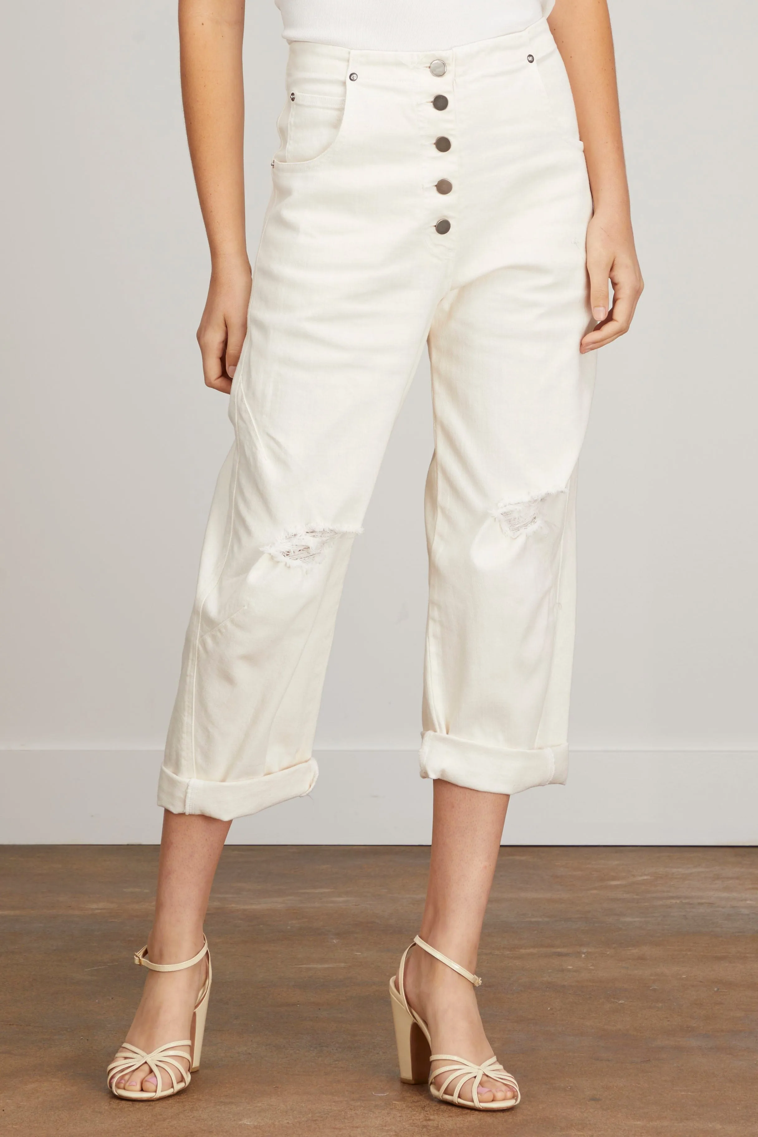 Wilkes Pant in Dirty White