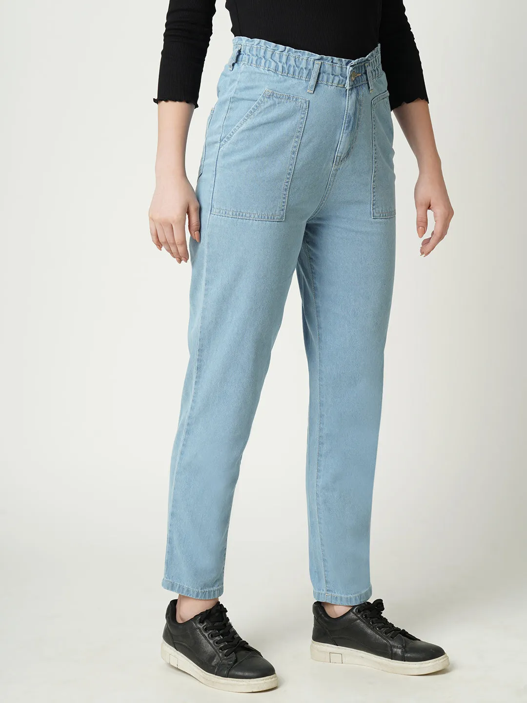 Women High-Rise Baggy Fit Jeans