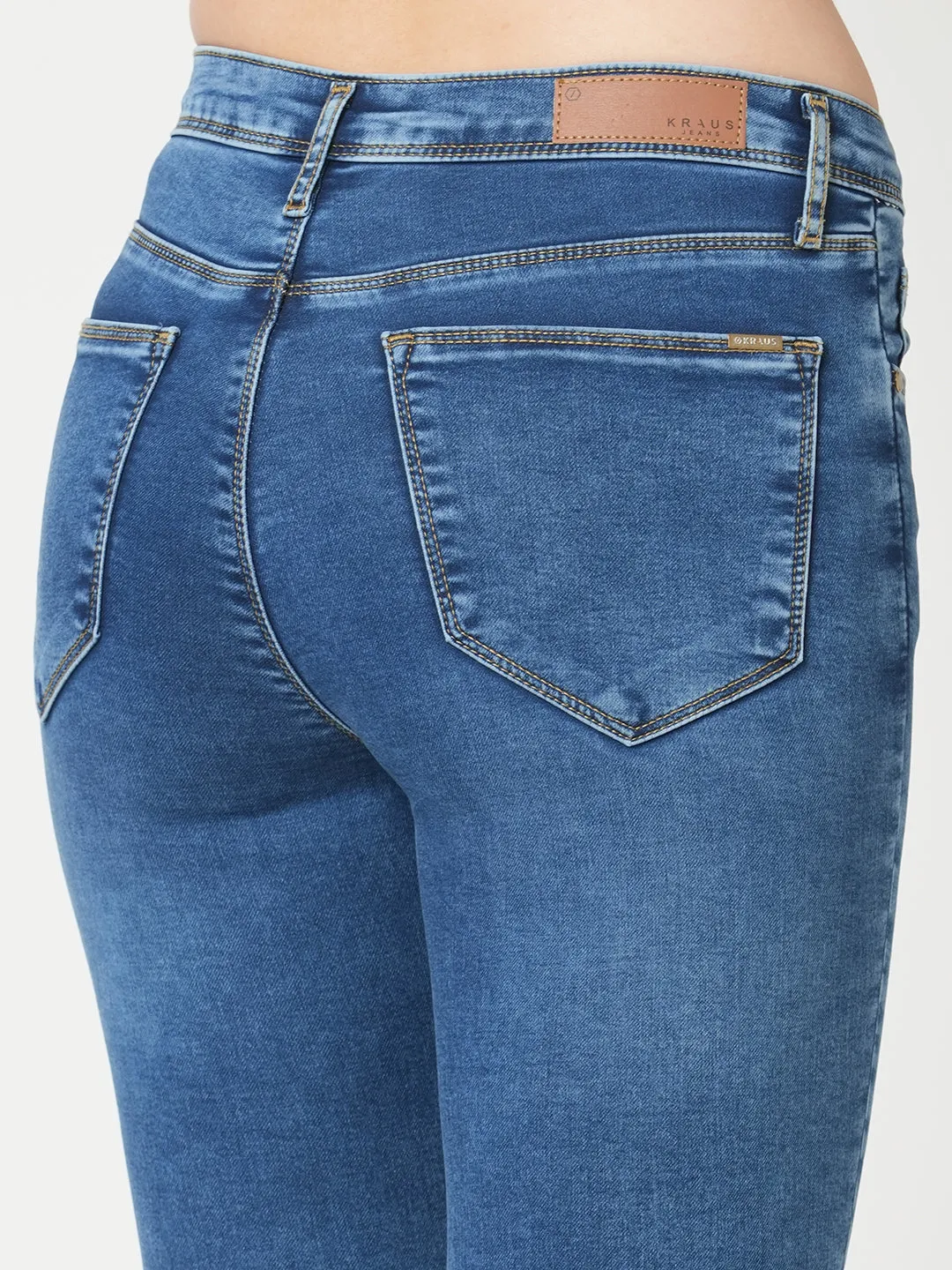 Women Light Blue High-Rise Skinny Jeans