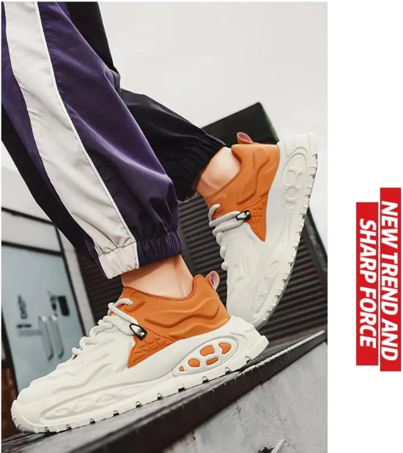 Womens Fashion Leather Platform Lace Up Sneakers Casual Lightweight Non-Slip Walking Sport Workout Work Tennis Shoes