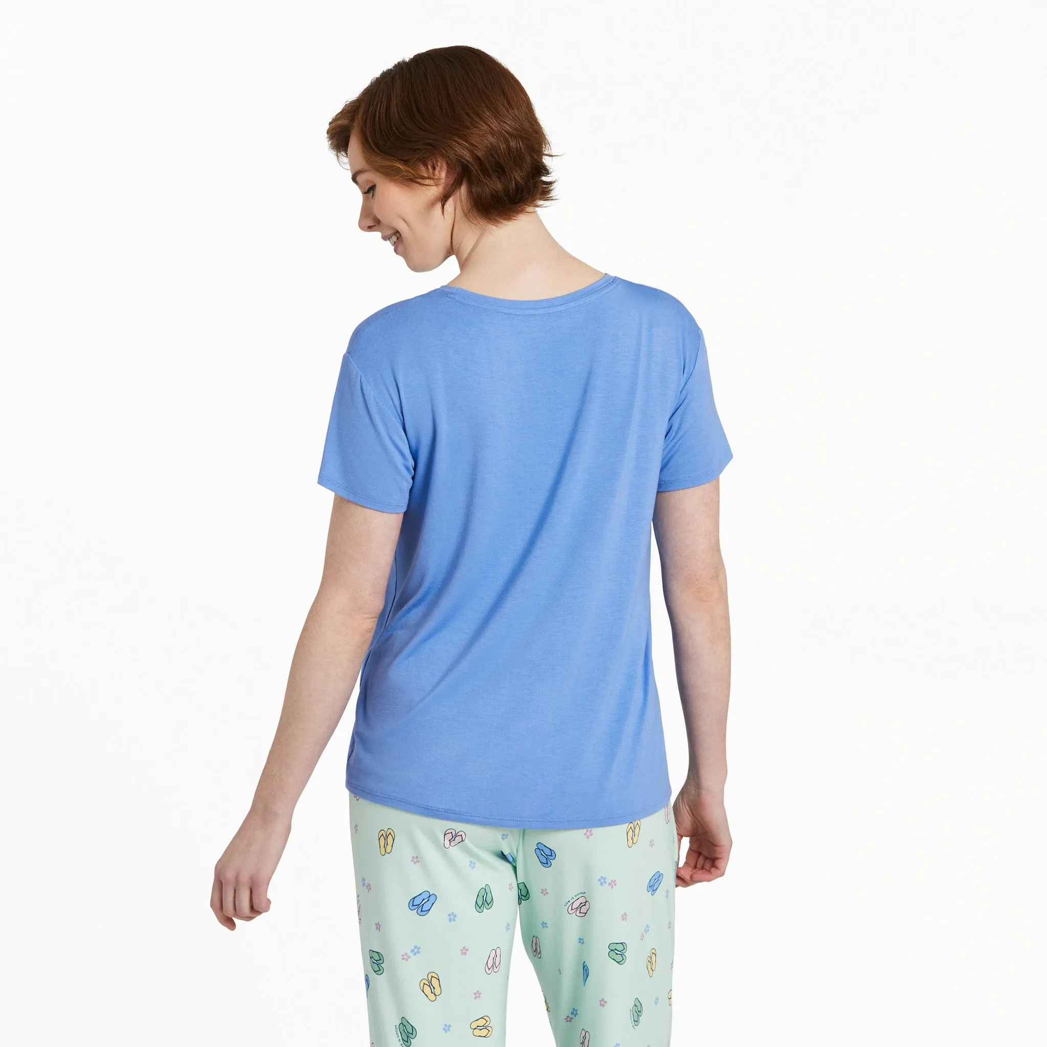 Women's Flower Flips Lightweight Sleep Tee