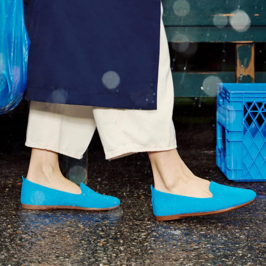 Women's Market Flat - Vessi Blue/Gum